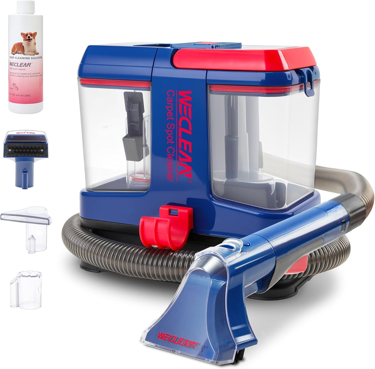 WECLEAN C5 Portable Carpet Cleaner Upholstery Deep Cleaner, Deep Cleaning for Carpet,Car Couch, with Deep Cleaning Solution,Blackpink