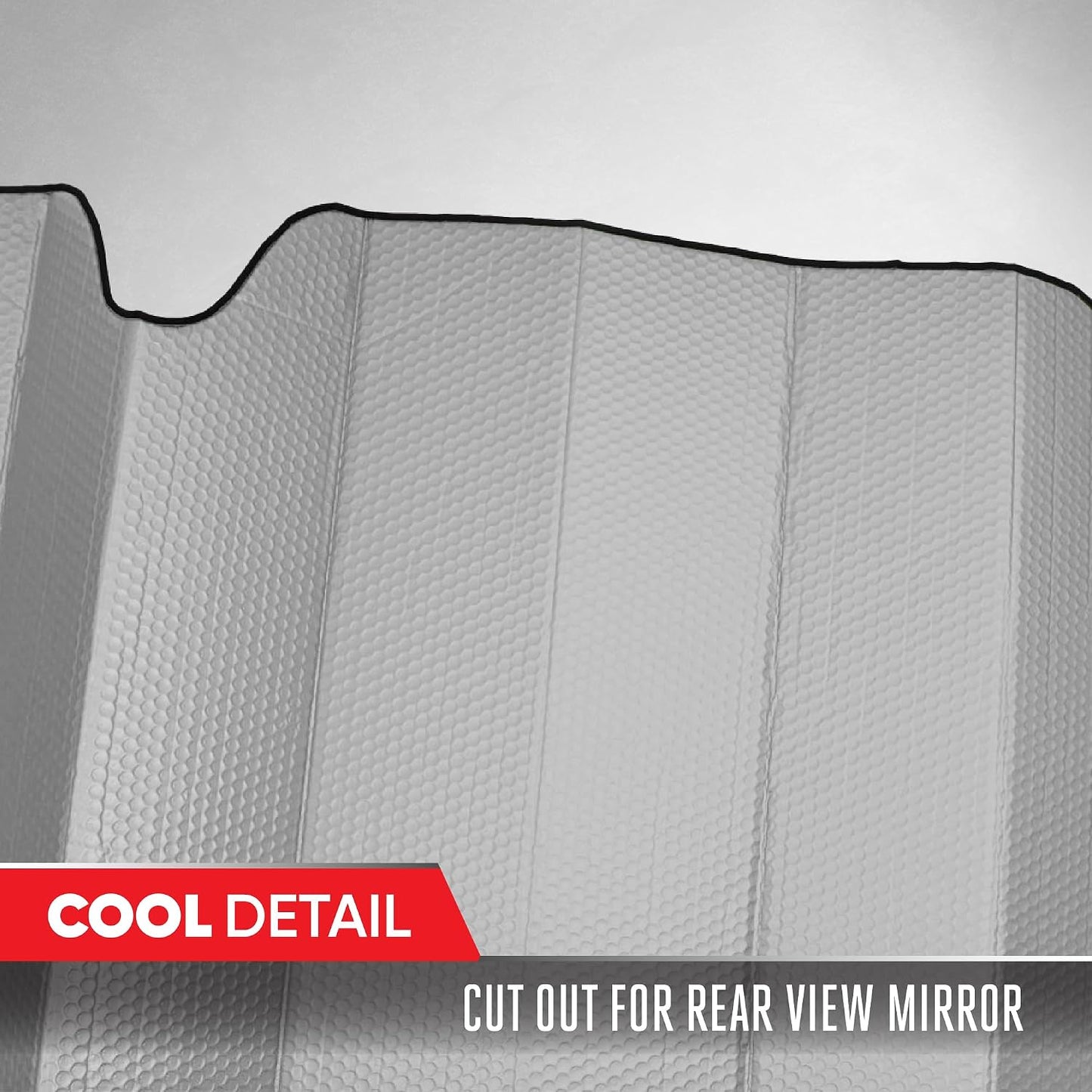 Motor Trend Windshield Sunshade for Car, Truck & SUV, Black - Folding Sun Shade for Front Window, Auto Sun Visor Heat Protection, UV Rays Blocker (58 x 24 Inch)