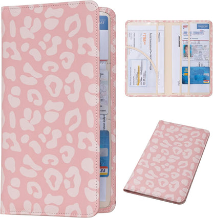 Car Registration and Insurance Holder, Insurance Card Holder, Car Registration Holder, Floral Themed Cover with Magnetic Shut