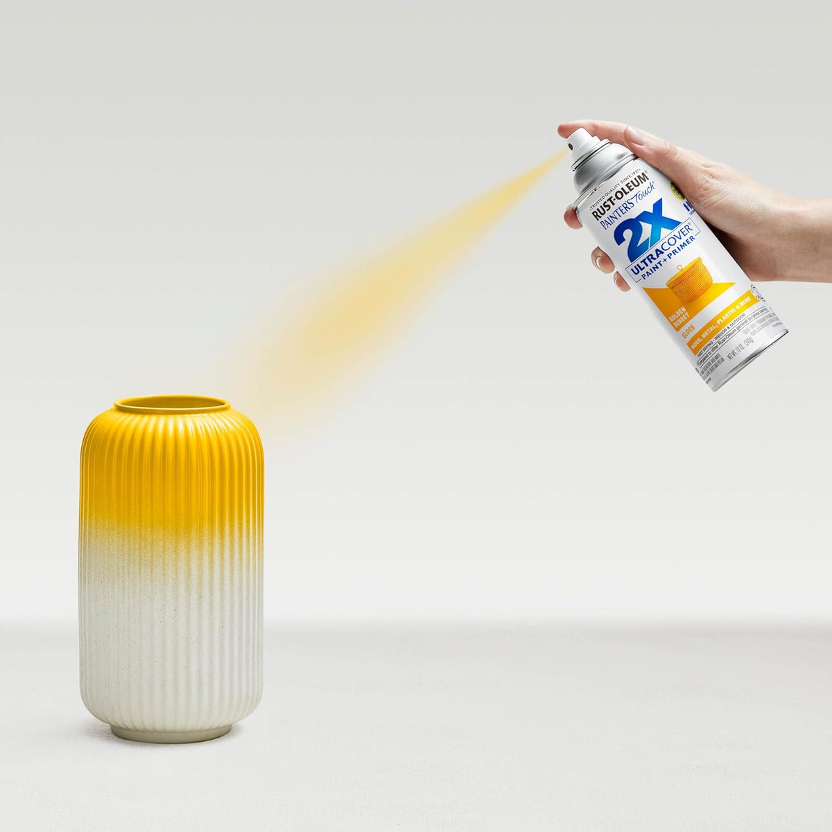 Rust-Oleum 334029 Painter's Touch 2X Ultra Cover Spray Paint, 12 oz, Gloss Clear - Colors B