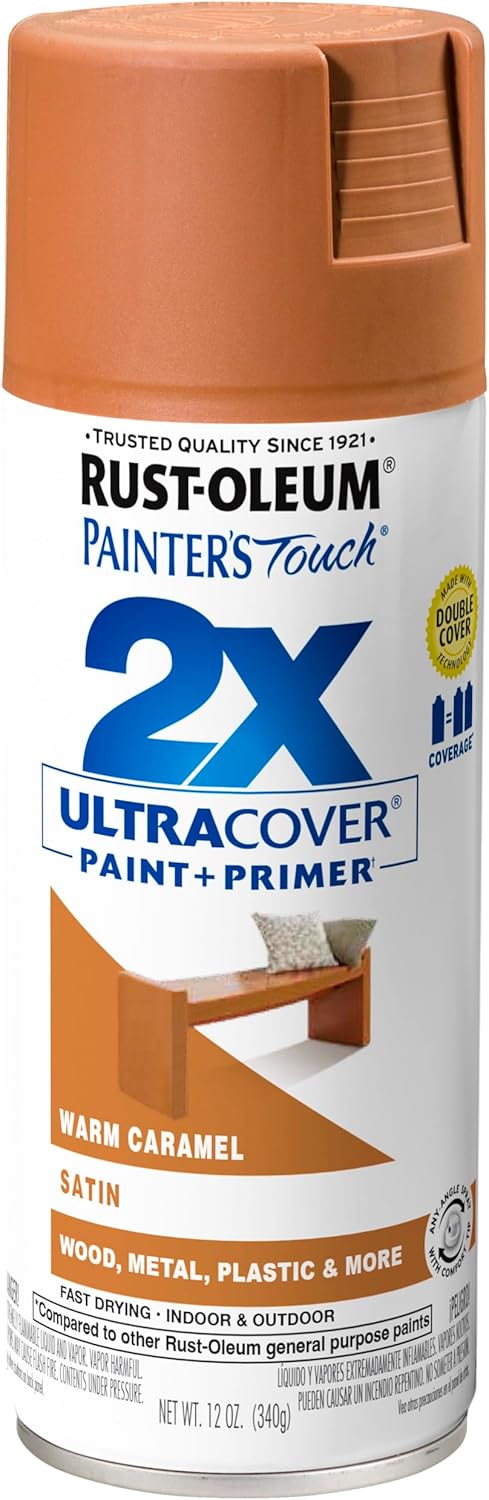 Rust-Oleum 334029 Painter's Touch 2X Ultra Cover Spray Paint, 12 oz, Gloss Clear - Colors B