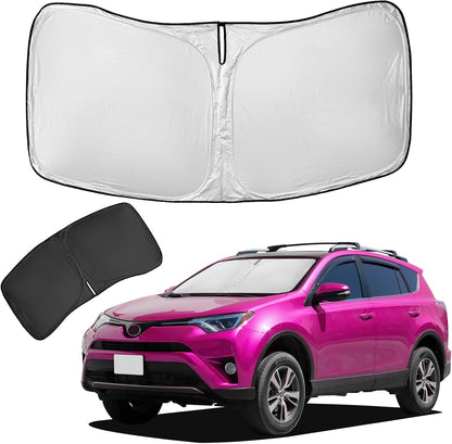 for Toyota Tacoma 2016-2023 2024 2025 2026 Sun Shade Sunshade Windshield Cover - 4 Layers Front Window Shade Custom Fit Tacoma 2Dr 4Dr Pickup Sun Visor 240T Shade Blocks UV Rays Car Accessories - Colors A