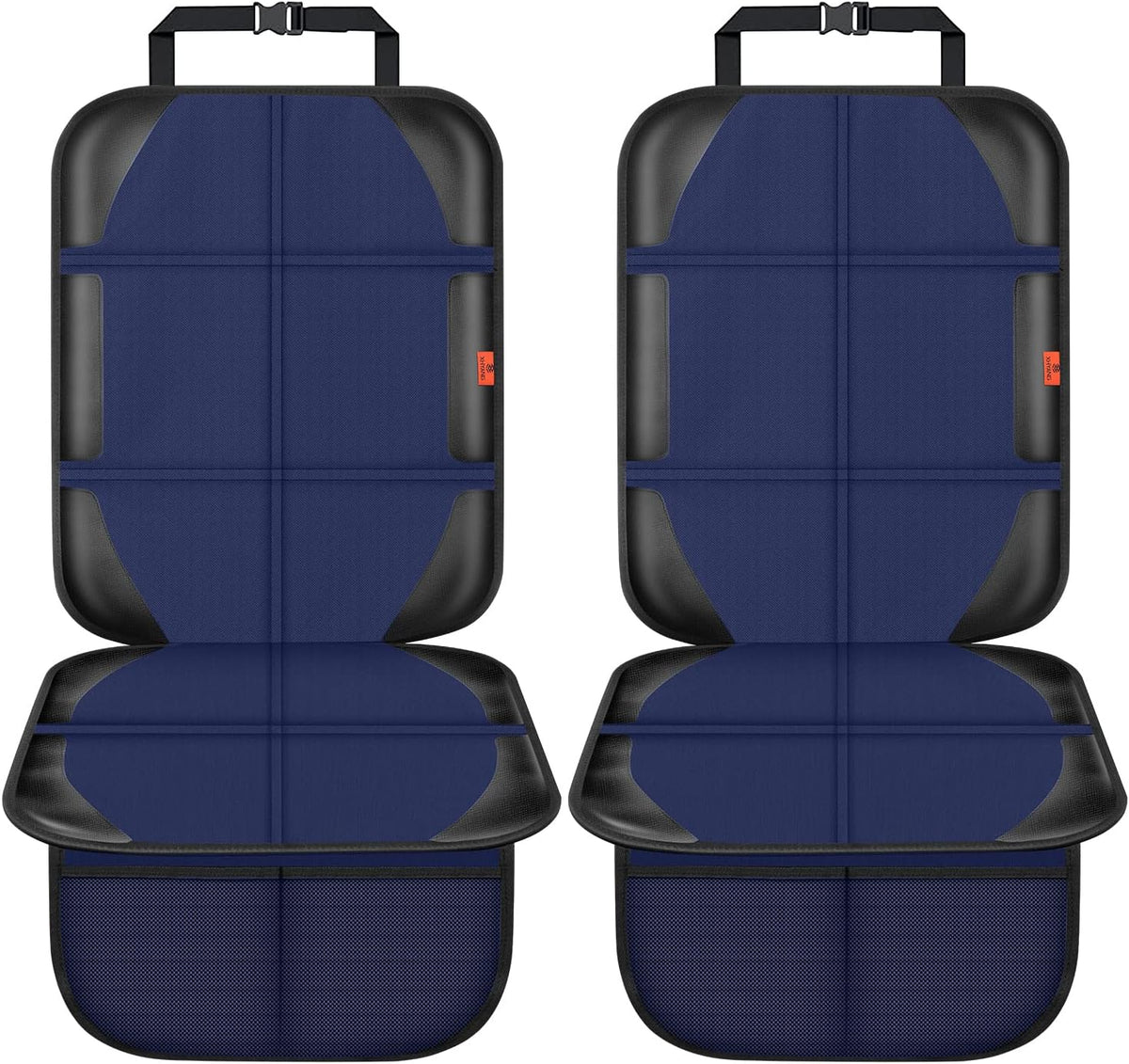 XHYANG Car Seat Protector,Auto Car Seat Protectors Baby Carseat Waterproof & Durable 600D Fabric for Child Baby Car Seat Mat Vehicle Pet Cover 2 Storage Pockets (2 Pack)