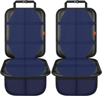 XHYANG Car Seat Protector,Auto Car Seat Protectors Baby Carseat Waterproof & Durable 600D Fabric for Child Baby Car Seat Mat Vehicle Pet Cover 2 Storage Pockets (2 Pack)