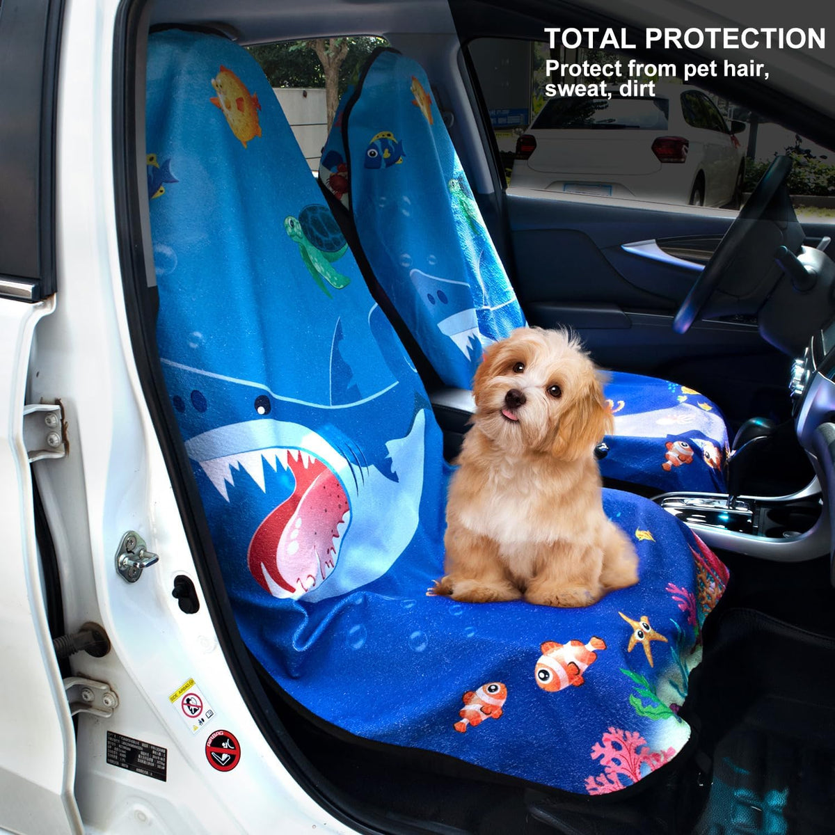 Waterproof Sweating Car Seat Cover for Post Gym Workout, Running, Swimming, Beach and Hiking, Universal Fit Non-Slip Towel Bucket Seat Protector for Cars SUV Trucks, Machine Washable (Grey)
