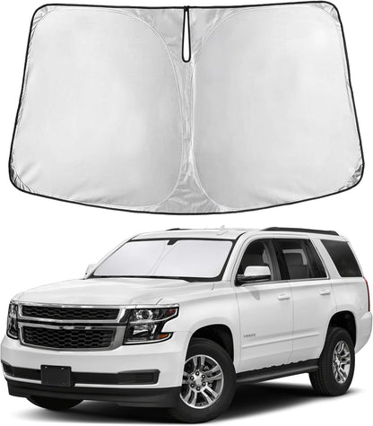 EcoNour Car Windshield Sun Shade | 2025 Upgraded Innovative No-Light-Pass Technology for Maximum Coverage | Foldable Sun Shade Keeps Your Vehicle Cool | Must-Have Car Accessories | Small (59" x 29") - Colors L