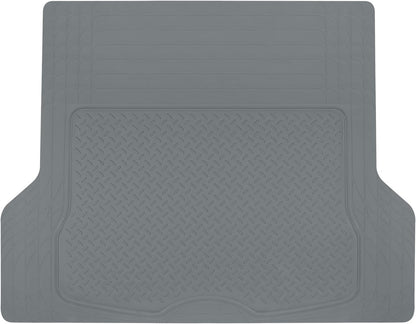 Heavy Duty Cargo Liner Floor Mat-All Weather Trunk Protection, Trimmable to Fit & Durable HD Rubber Protection for Car SUV Sedan Auto