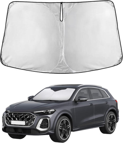 EcoNour Car Windshield Sun Shade | 2025 Upgraded Innovative No-Light-Pass Technology for Maximum Coverage | Foldable Sun Shade Keeps Your Vehicle Cool | Must-Have Car Accessories | Small (59" x 29") - Colors C