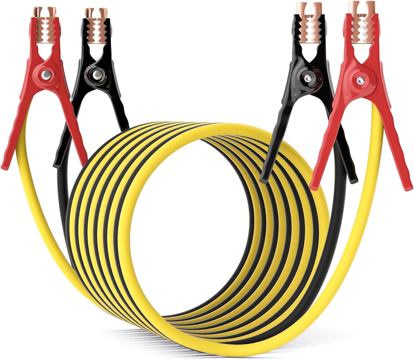 Jumper Cables for Car, Heavy Duty Automotive Booster Cables for Car, SUV and Trucks Battery, for Jump Starting Dead or Weak Batteries with Carry Bag, Gloves, Brushes(6 Gauge 16 Feet)