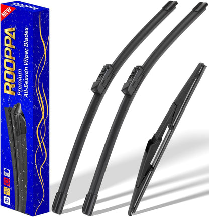 3 wipers Replacement for 2012-2018 Subaru Forester/2015-2019 Subaru Outback, Windshield Wiper Blades Original Equipment Replacement - 26"/17"/14" (Set of 3) U/J HOOK - Colors A