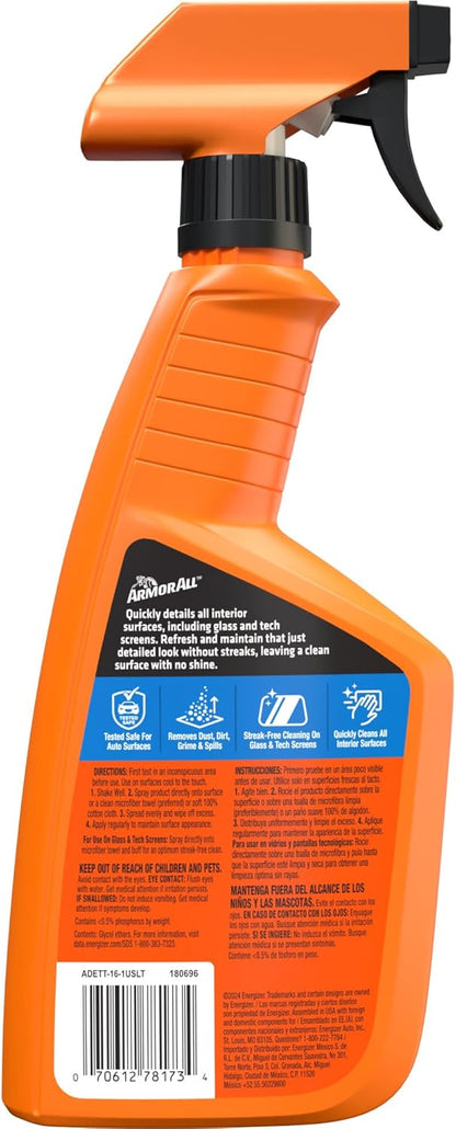 Armor All Ultra Shine Total Vehicle Detailer by Armor All, Car Detailer Spray for Interior and Exterior Use, 22 Fl Oz