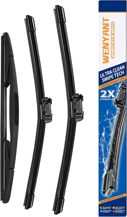 28"/28" Windshield Wipers Compatible with Ford Edge 2015-2020 Focus 2012-2018 Escape/Fusion 2013-2019 Front Wiper Blades for My Car Original Equipment Automotive Replacement (Set of 2) - Colors A