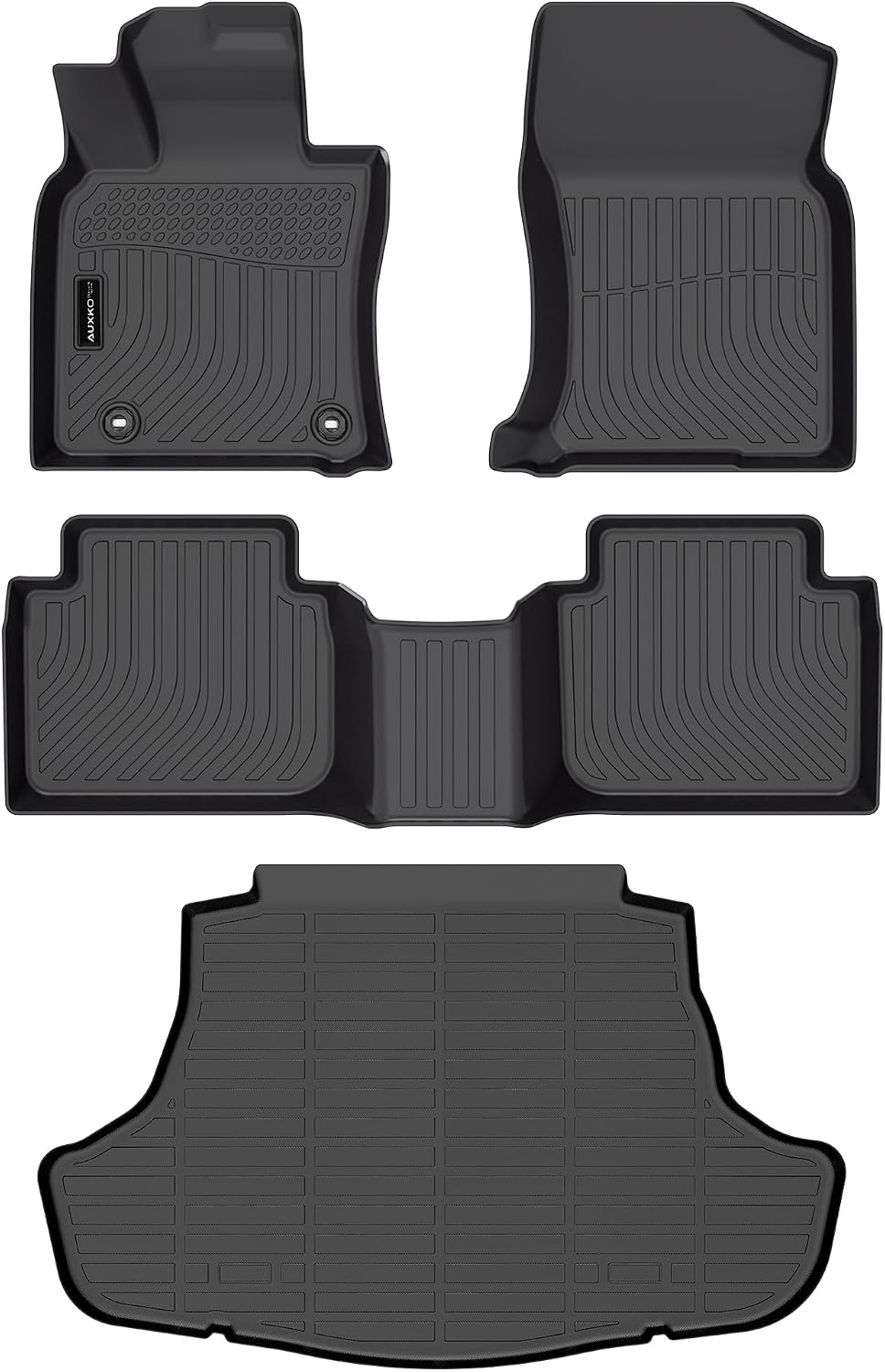 All Weather Floor Mat Fit for Toyota Corolla(Include Hybrid Exclude Hatchback) 2026 2025-2020 TPE Rubber Liners Corolla Accessories All Season Guard Odorless Anti-Slip Liner Black