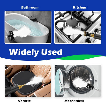 Steam Cleaner,15s Heat-Up,1.6L Tank,3-Level Adjustable Handle,2500W Steamer for Cleaning,Portable Steamer for Cleaning with 16PCS Accessories,Steam Cleaner for Home,Car,Dirt,Grease,Grout,Tile,Couch