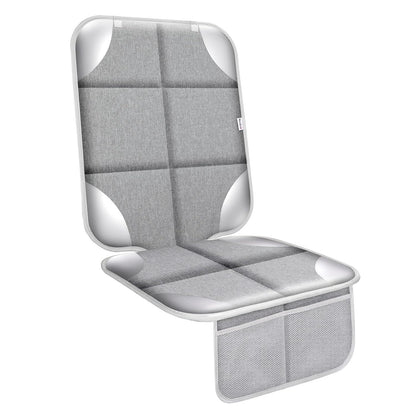 Meolsaek Car Seat Protector for Child Car Seat, Durable 600D Fabric Waterproof Car Seat Cover with Thick Pad Non-Slip Backing，No Imprints (Black 2pcs)