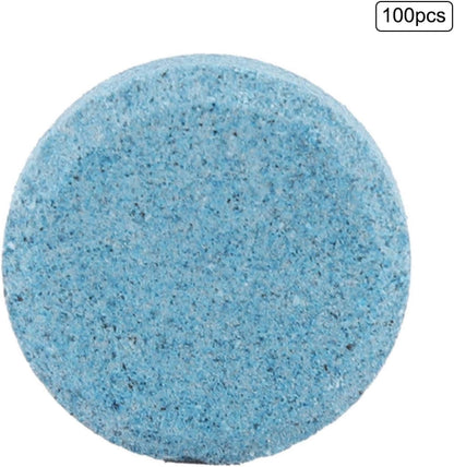 Ymiko Car Windshield Glass Concentrated Washer Tablets Car Windscreen Wiper Cleaning Washer Solid Glass Water Effervescent Tablet Windshield Cleaner for Car Kitchen Window (100pcs)