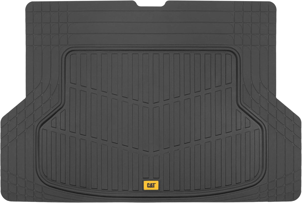 CAT Heavy Duty SUV Black Cargo Liner & Car Trunk Mat - Universal Trimmable All Weather Cargo Mats for Back of SUV - SUV Trunk Mat & Carpet Cover Trunk Liner - Cargo Cover Trunk Cover 53" x 36.25"