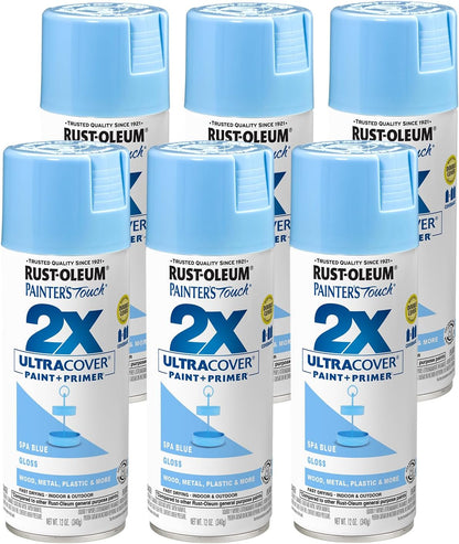 Rust-Oleum 334029 Painter's Touch 2X Ultra Cover Spray Paint, 12 oz, Gloss Clear - Colors F