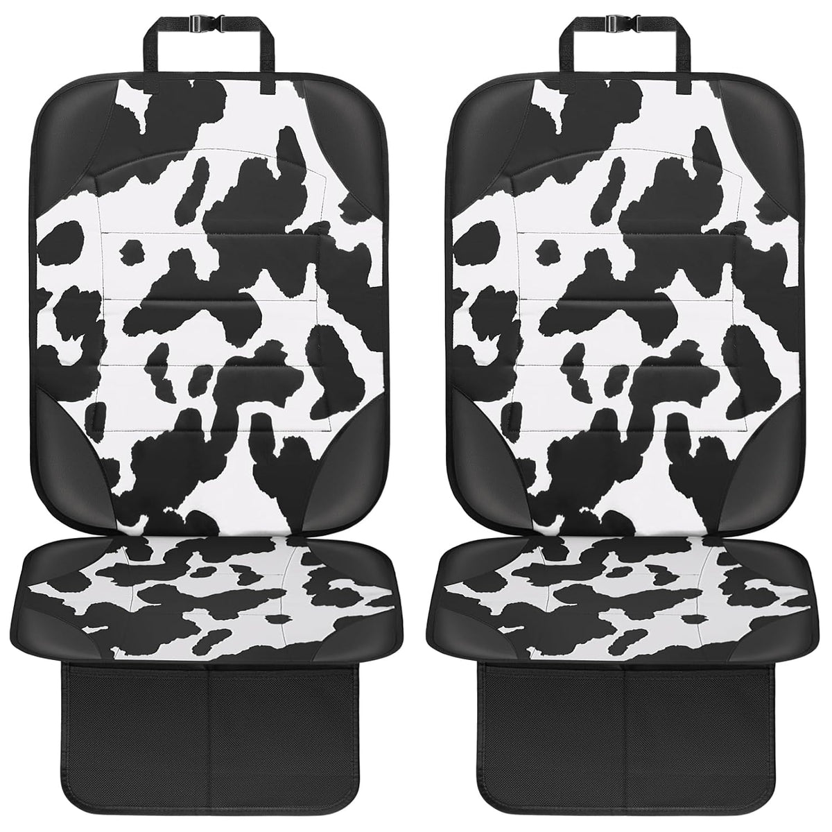 Siivton Car Seat Protector for Child Car Seat,Waterproof Car Seat Cover for Leather and Fabric Seats, 2 Mesh Pockets, Non-Slip Bottom,Thick Padding Cushion