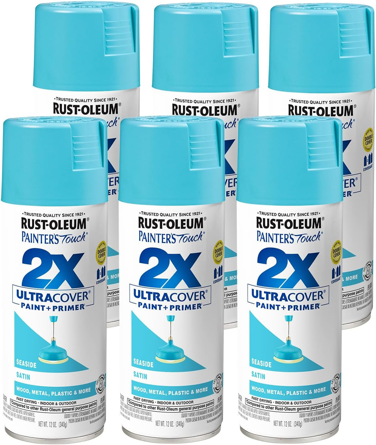 Rust-Oleum 334029 Painter's Touch 2X Ultra Cover Spray Paint, 12 oz, Gloss Clear - Colors F