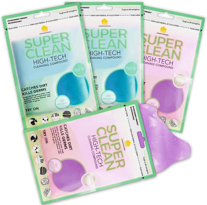 Car Cleaning Gels 4-Pack, Car Cleaning Putty Universal Auto Detailing Tools Car Interior Cleaner, Dust Cleaning Slime, Car Accessories for Car Vents & Keyboards, Clean Supplies– 320g (2.8oz/pcs)