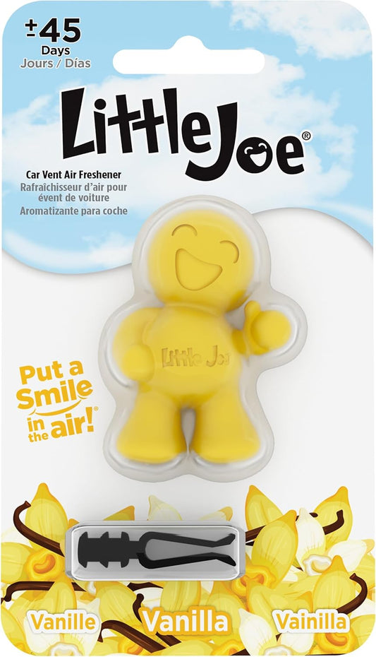 Little Joe 96401 New Car Scent Car Air Freshener Vent Clip, Fights Odors for up to 45 Days, Long-Lasting Freshness, Cute Car Odor Eliminator, Pack of 1