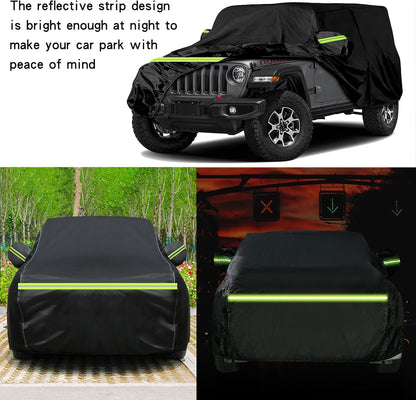 Car Cover for Sedan, Car Cover Waterproof All Weather for Automobiles, Outdoor Heavy Duty Full Car Covers Windproof Universal Fit for Sedan 180-185 inch