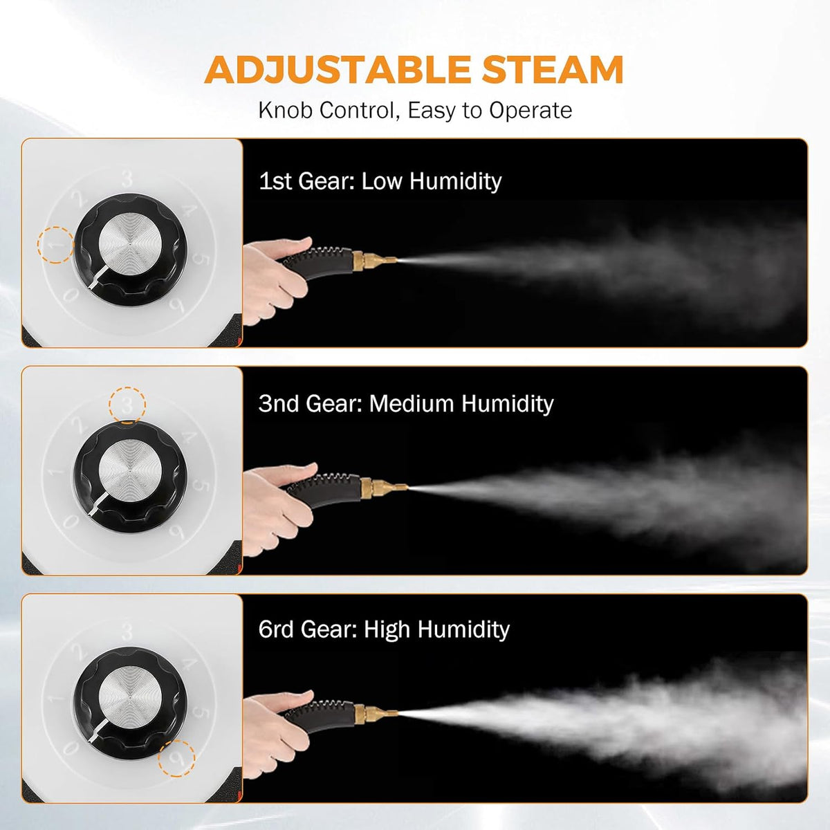BEAMNOVA 2500W Car Steamer for Auto Detailing, High Pressure Handheld Steam Cleaner with Water Container, Portable Electric Steam Cleaning Machine