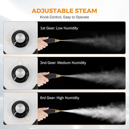 BEAMNOVA 2500W Car Steamer for Auto Detailing, High Pressure Handheld Steam Cleaner with Water Container, Portable Electric Steam Cleaning Machine