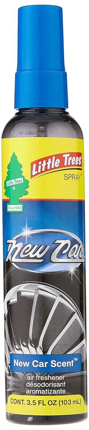LITTLE TREES Car Air Freshener | Spray Provides a Long-Lasting Scent for Auto or Home | On-the-go Freshness | Black Ice, 6 Air Fresheners