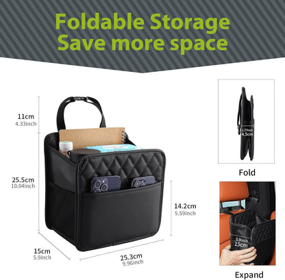 FrgKbTm Car Seat Back Hanging Bag Car Document Holder Multi-Pocket Bottle Bag Storage Box Organizer Travel Tidy Pouch Pocket Kids