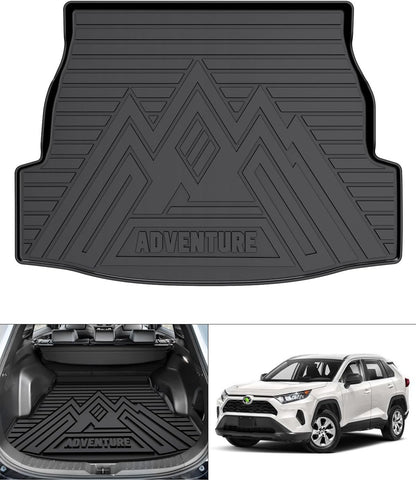 Rav4 Cargo Liner - Trunk Mat for Toyota RAV4 2019-2024 2025, All Weather Cargo Mat for rav4 Accessories, Heavy Duty (Fit for All Models)
