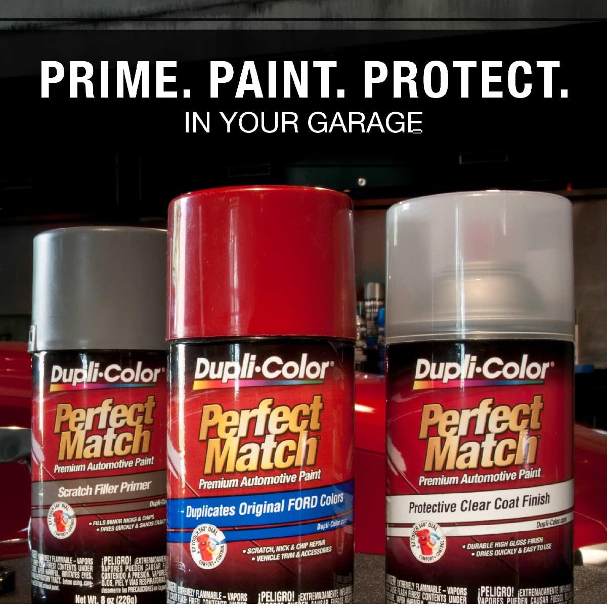 Dupli-Color EBCL01257 Clear Perfect Match Automotive Top Coat - 8 oz. Aerosol - Colors B