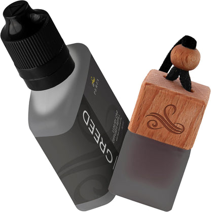 Greed Car Air Freshener for Men | Perfume Inspired Fragrances | Strong Car Freshener with Odour Eliminator Technology | Air Freshener | Long Lasting Automotive Freshener by Perfa