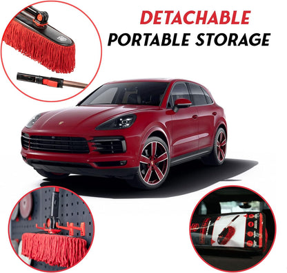 Car Duster Exterior Scratch Free,Soft Car Brush Kit for Truck,SUV,RV and Motorcycle,Wax Cotton Hair,Dusters with Extendable Handle,Duster for Cleaning,Dust Pollen Removing,No Lint