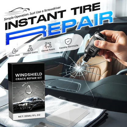 Car Windshield Chip Repair Kit, 2026 New Glass Crack Repair Kit, Glass Repair Liquid, Quick Windshield Repair for Chips and Cracks,All Crack Types Windshield Repair Kit (1Pcs)