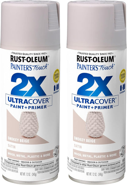 Rust-Oleum 334029 Painter's Touch 2X Ultra Cover Spray Paint, 12 oz, Gloss Clear - Colors E