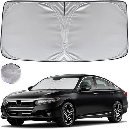 KAYZT Windshield Sun Shade for 2019-2025 2026 Chevy Silverado 1500 /GMC Sierra 1500 2500HD 3500HD Foldable Sunshade Front Window Custom Fit Car Accessories - Colors C