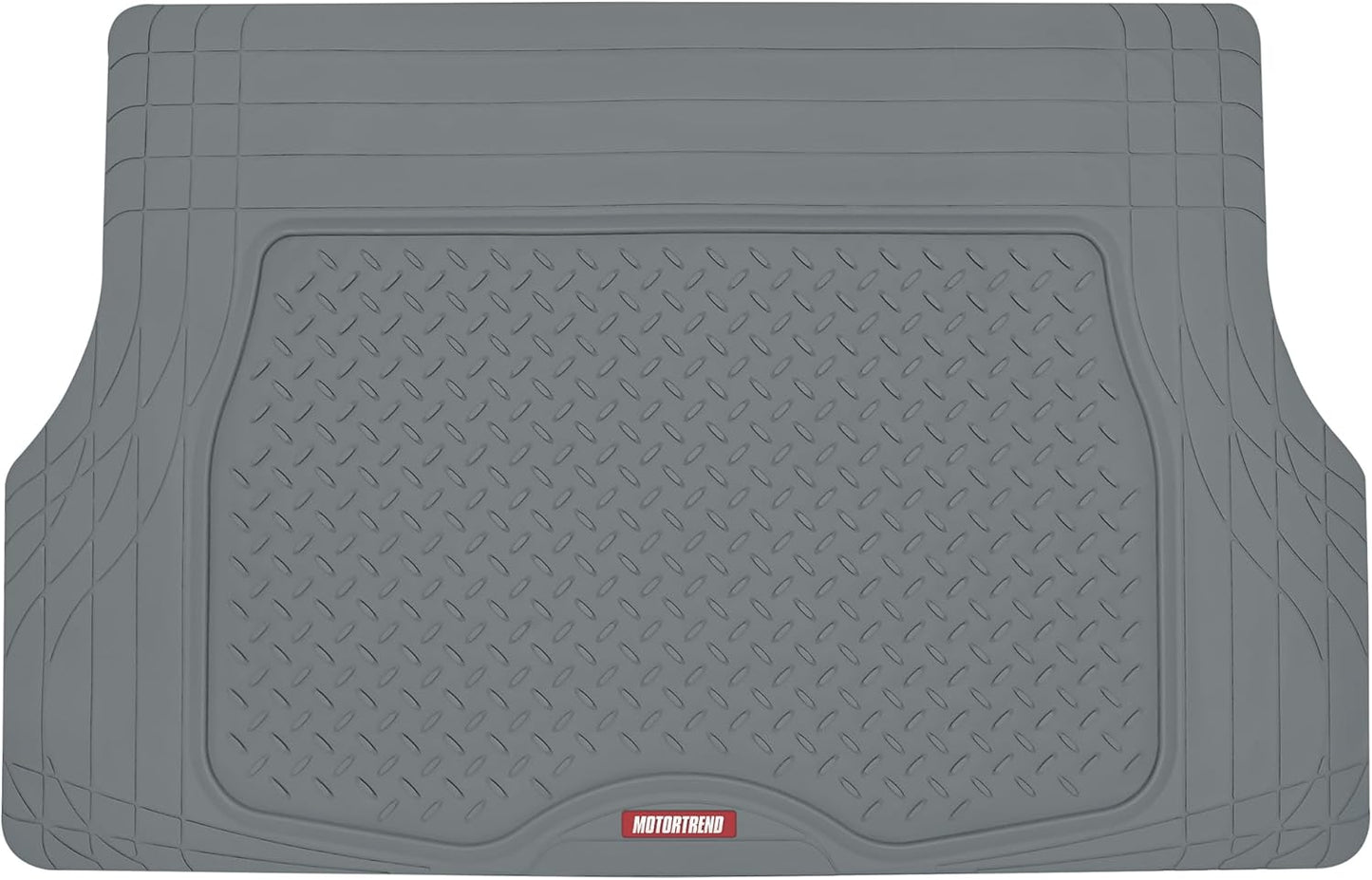 Motor Trend Heavy Duty Utility Cargo Liner Floor Mats for Car Truck SUV, Trimmable to Fit Trunk, All Weather Protection