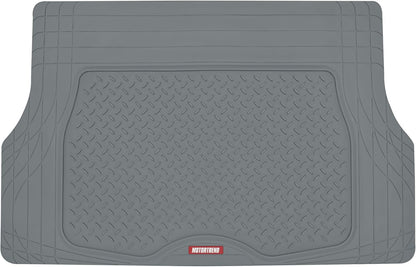 Motor Trend Heavy Duty Utility Cargo Liner Floor Mats for Car Truck SUV, Trimmable to Fit Trunk, All Weather Protection