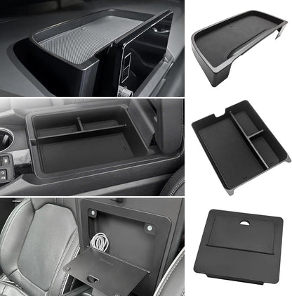Muslogy Center Console Organizer Compatible with Honda Pilot 2023 2024 2025 2026, 2024-2026 Ridgeline/Passport Center Console Storage Box Divider Inserts Interior Accessories ABS Material(Gray)
