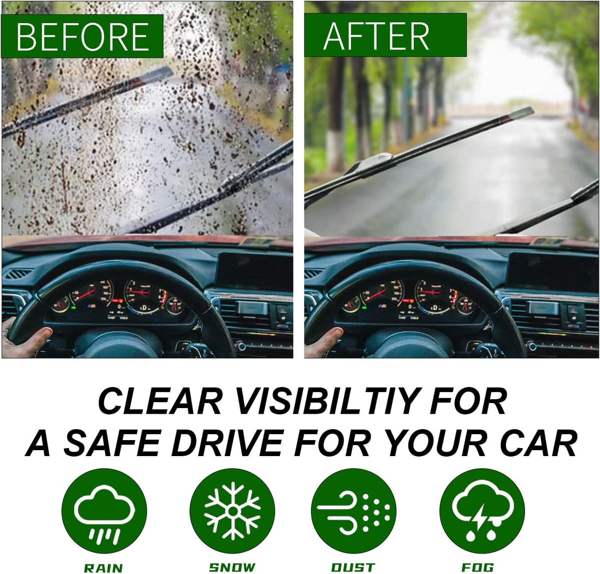 3 Factory Wiper Blade Replacement for Subaru Impreza 2017-2020 2021 2022 2023 Crosstrek 2018-2021 2022 2023 Original Equipment Windshield Wiper Blades Set - 26"/16"/12"(Set of 3) Top Lock - Colors A