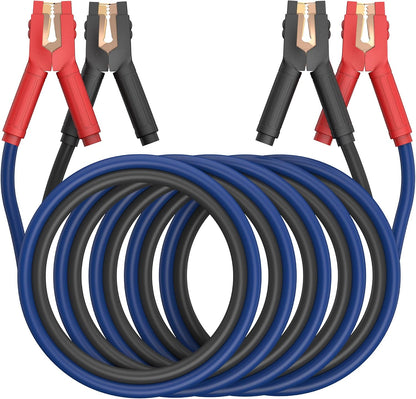 EXTRESPO Heavy Duty Jumper Cables - 4 Gauge 20 Feet 600Amp Automotive Booster Cables for Car Battery, for Car, SUV and Trucks, Jumper Cables Kit with Carry Bag, Gloves, Brushes (4 Gauge 20 FT)…