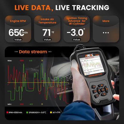 ANCEL AD530 OBD2 Scanner-Upgraded AD310, Car Code Reader for Check Engine Light, Full OBDII Scan Tool for Read & Clear Fault Codes, Battery Test & Live Data, OBD II Diagnostic Scanner for 1996+ Cars