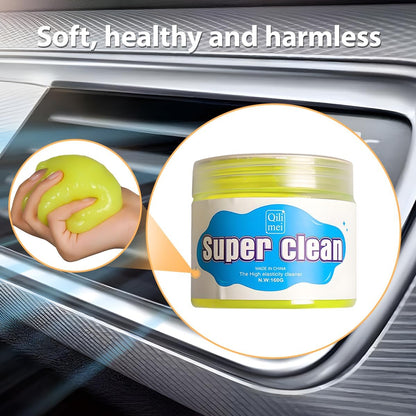 Car Cleaning Gel, Reusable Vehicle Air Vent Crevice Detailing Putty, Automotive Interior Detail Slime Cleaner Removal Tool Kit Accessories, Universal for SUV, Sedan, Truck (Blue)