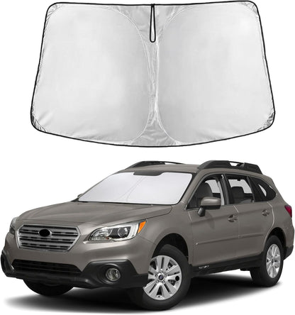 EcoNour Car Windshield Sun Shade | 2025 Upgraded Innovative No-Light-Pass Technology for Maximum Coverage | Foldable Sun Shade Keeps Your Vehicle Cool | Must-Have Car Accessories | Small (59" x 29") - Colors J