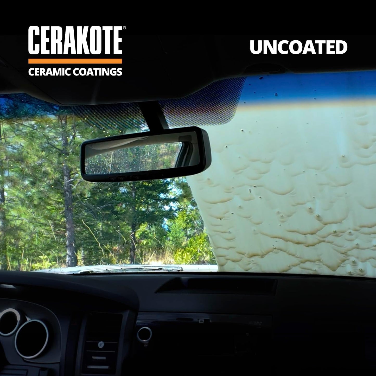 CERAKOTE® Ceramic Glass Coat Protectant - Hydrophobic Automotive Rain Repellant, Long-Lasting and Durable Ceramic Coating, Quick and Easy Application