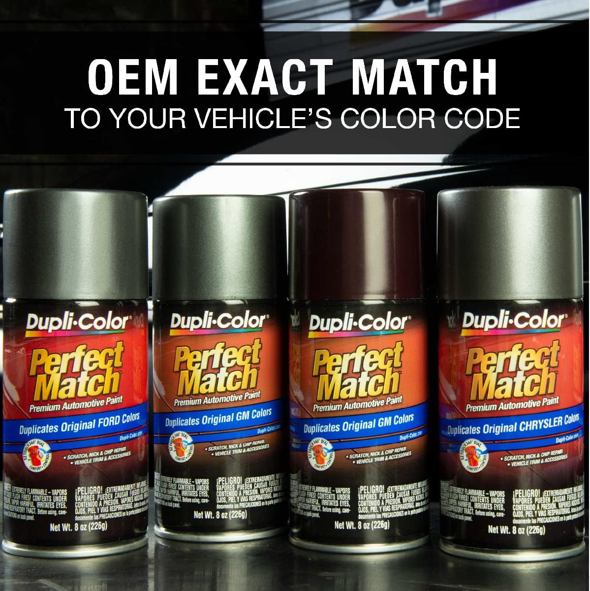 Dupli-Color EBCL01257 Clear Perfect Match Automotive Top Coat - 8 oz. Aerosol - Colors D