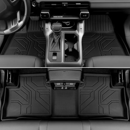 Floor Mats for Toyota Sienna 2021-2026, All Weather Floor Mats Lower Trunk Cargo Liner Accessories, Full Coverage Set (Fit 8-Seat with Spare Tire)