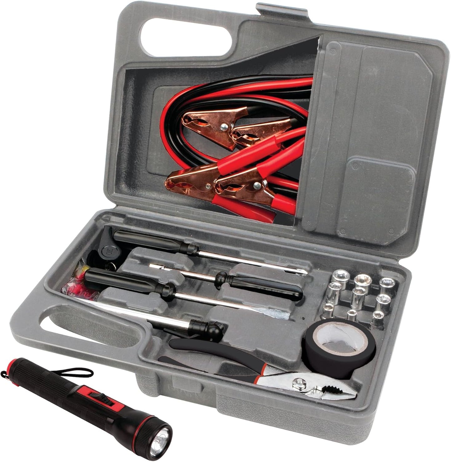 Performance Tool W1555 Deluxe Roadside Emergency Assistance Kit With Jumper Cables